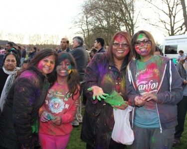 Thousands Celebrate Colourful Holi Festival in Leicester
